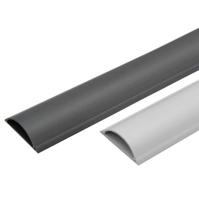 1m Fußboden Kabelkanal Kunststoff Kabelbrücke Kabelleiste Abdeckung selbstkleben