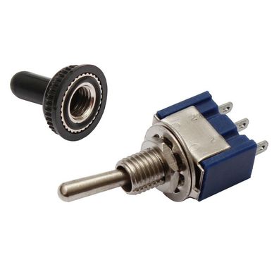 Kippschalter Miniatur Schalter EIN/AUS Modellbau wasserdicht mit Schutzkappe