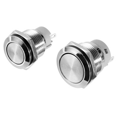 Drucktaster Druckschalter Klingeltaster Schließer IP67 Kontakte Edelstahl