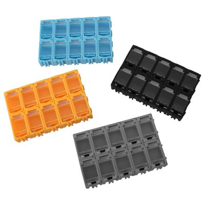 10x SMD Container Box Kasten Sortimentsbox Kleinteile 0603 0805 Mäuseklo