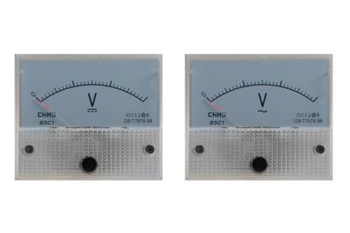 Analog Voltmeter AC DC Panel Meter Einbauinstrument Messinstrument Anzeige