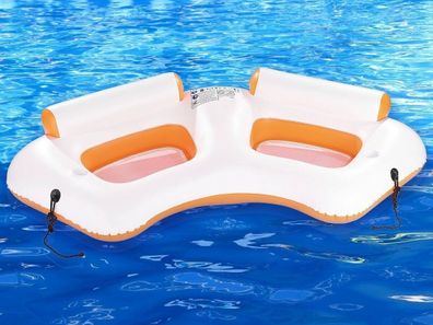 NEU Wassercouch Aufblasbares 2 Personen Sofa mit Becherhaltern für Pool Urlaub