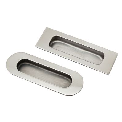 Edelstahl Griffmuschel hochglanzpoliert Griffmulde Muschelgriff Möbelgriff Chrom