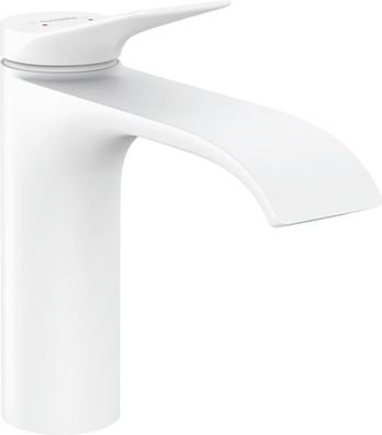 hansgrohe Einhandmischer Waschtisch Vivenis ComfortZone 110 mit Ablaufgarnitur mattwe
