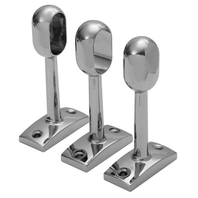 Ovalrohr 15x30mm Halter Kleiderstange Halterung Stangenhalter Garderobe 3-13