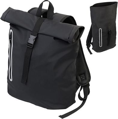 NEU Rolltop Rucksack gepolstertes Laptopfach wasserfest für Arbeit Reise Alltag