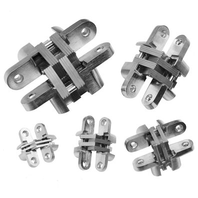 2x Schwerlastscharnier Edelstahl 180 Grad verdeckt Kreuz Montage Türscharnier