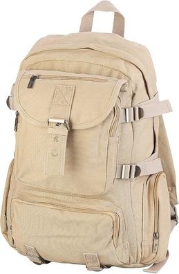 NEU schnübarer Canvas Rucksack Notebook Fach für Schule Arbeit Reise Alltag Heim