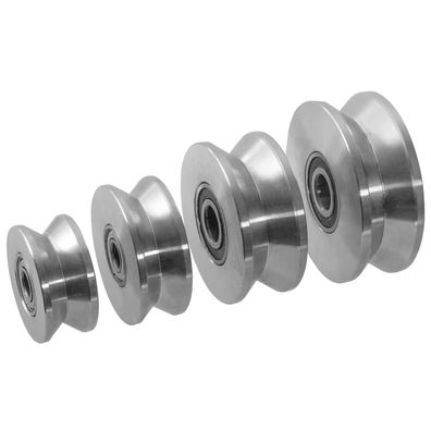 V4A Edelstahl Laufrolle Torrolle Hohlkehle Schiebetor Schiebetür Rolltor Kugella