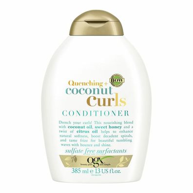 Organix Pflegespülung Quenching + Coconut Curls Pflegespülung für lockiges Haar 385ml