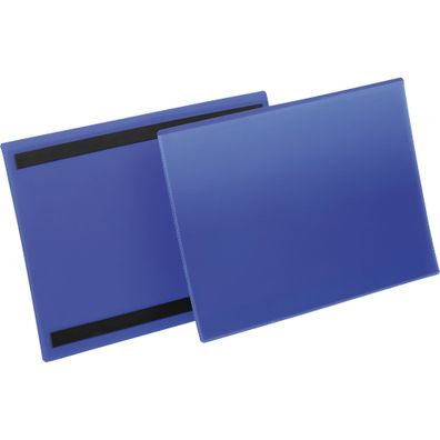 Durable Kennzeichnungstasche A4 bl 50St magnetisch A4 Querformat