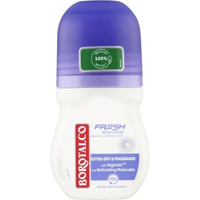 Borotalco Fresh Non-Stop Wasserblumen Deodorant Roll-On 50 ml / 1,7 fl oz