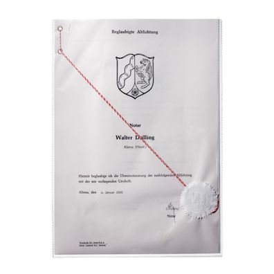 Durable Ausweishülle A4 PP tr 170my oben offen Schutzhülle