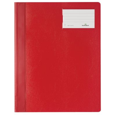 Durable Schnellhefter A4 rt Tasche u Beschriftungsfenster