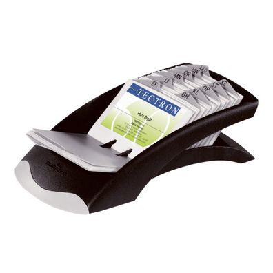 Durable Visitenkartenständer Visifix sw Visifix desk mit 100 Hüllen