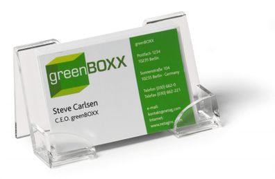 Durable Visitenkartenspender Acryl tr für 50 Visitenkarten