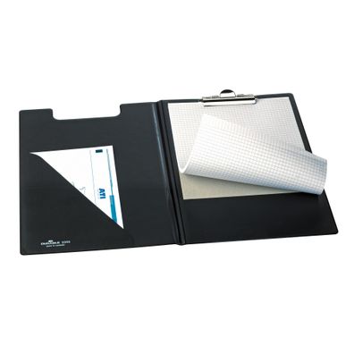 Durable Blockmappe DIN A4 sw mit starker Federklemme