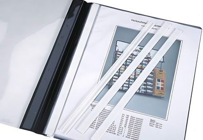Durable Abdeckschiene A4 ws 50St Zur Abdeckung der Heftzunge