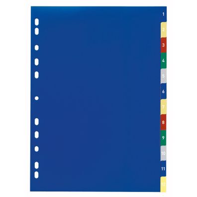 Durable Register 1-12 geprägt Taben fa DIN A4 hoch volldeckend