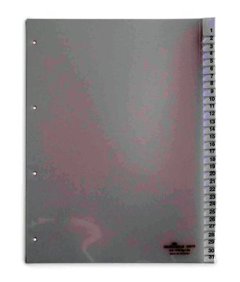 Durable Ordnerregister für A4 1-31 tr 31tlg umschweißte Taben