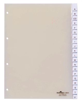 Durable Ordnerregister für A4 0-20 tr 20tlg umschweißte Taben