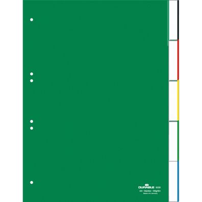 Durable Ordnerregister 5tlg 0-5 gn f A4 umschweißte Taben