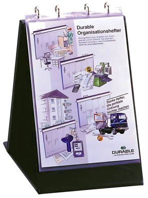 Durable Flipcharthülle A3 hoch tr 10St seitl offen für 8570 8568