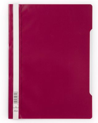 Durable Schnellhefter A4 PP d. rt 25St transp. Vorderdeckel
