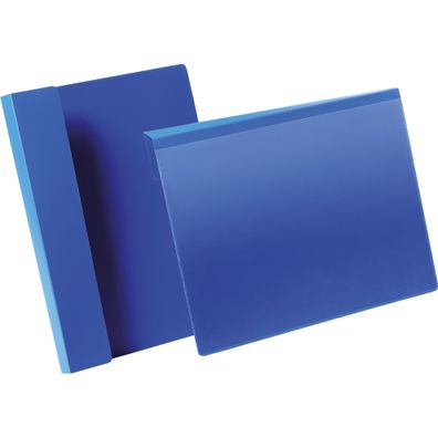 Durable Kennzeichnungstasche A4 d. bl 50St quer zum Überhängen