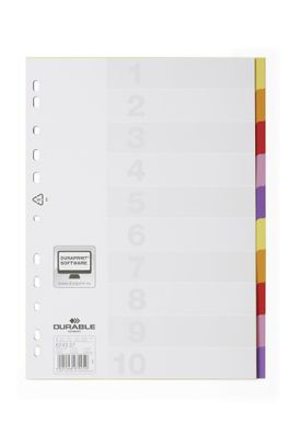 Durable Register A4 10-tlg bunt Varicolor