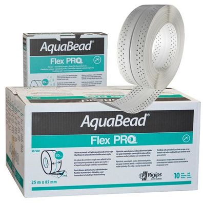 10x Rigips AquaBead Flex PRO 25m 85mm Kantenschutz selbstklebend