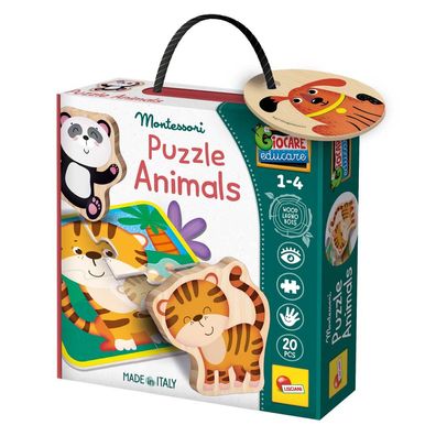 Lisciani Montessori Holz-Puzzle - Tiere