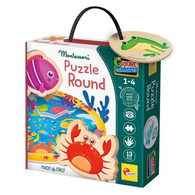 Lisciani Montessori Holz-Puzzle - Round