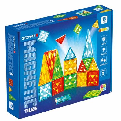 Geomag Magnetic Tiles Gems 16 7640122241009