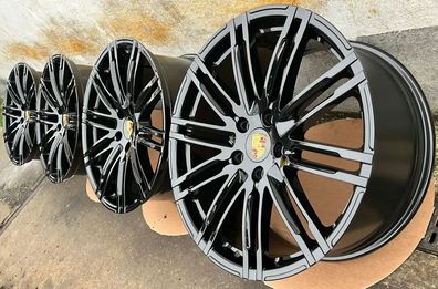 4x Original Porsche Cayenne 92A 958 21 Zoll Turbo III Alufelgen 7P5601025AE NEU
