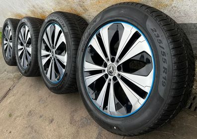4x Original Mercedes EQC N293 19 Zoll Winterräder A2934011300 -0200 DOT19 7-8mm RDK