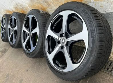 4x Original Mercedes C Klasse W205 S205 300e Hybrid 18 Zoll Winterräder 225/245 6-7mm