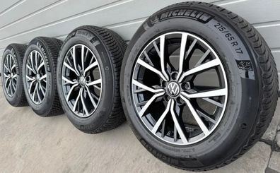 4x Original VW Tiguan II 5N AD1 All Space 17 Zoll Winterräder Tusla DOT22/23 7-7,8mm