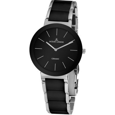 Uhr - Keramik 42-7A - Keramik Stahl schwarz