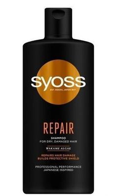 Syoss Reparatur Shampoo, 440 ml - Intensive Pflege fuer strapaziertes Haar