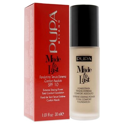 Pupa Made To Last Extreme Staying Power Total Comfort Foundation 080 Dark Sand 30 ml