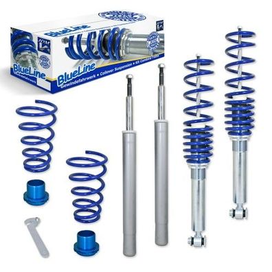 Jom Blue Line Gewindefahrwerk für BMW 5 E34 Limo (M14/D16mm) 90-95