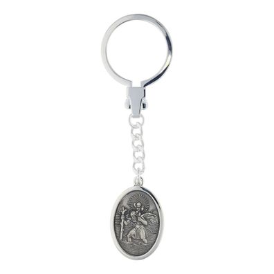 JuwelmaLux Schlüsselanhänger Christophorus 925 Silber rhodiniert JL14-01-0382
