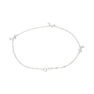 Fußkette Delfine Silber 925 Breite 1,6 mm JL48-04-0111 Made in Germany