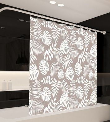 Peva Duschvorhang Havanna, 7 Maße, auch Überlänge, inkl. Duschvorhangringe