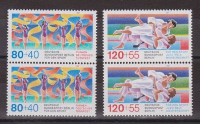 Berlin 1987 postfrisch senkrecht Paar MiNr. 777-778 Für den Sport