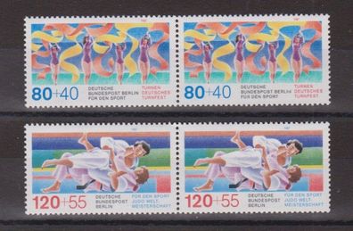 Berlin 1987 postfrisch waagerechtes Paar MiNr. 777-778 Für den Sport