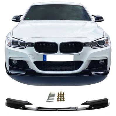 Spoilerlippe passend für BMW F30, F31, 10/2011-2015 schwarz glänzend Sport Look