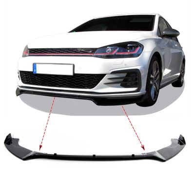 Spoilerlippe passend für VW Golf 7 GTi Bj. 12-18 schwarz glänzend, Sport Look