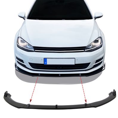 Spoilerlippe passend für VW Golf 7 Bj. 2012-2019 schwarz glänzend Sport Look